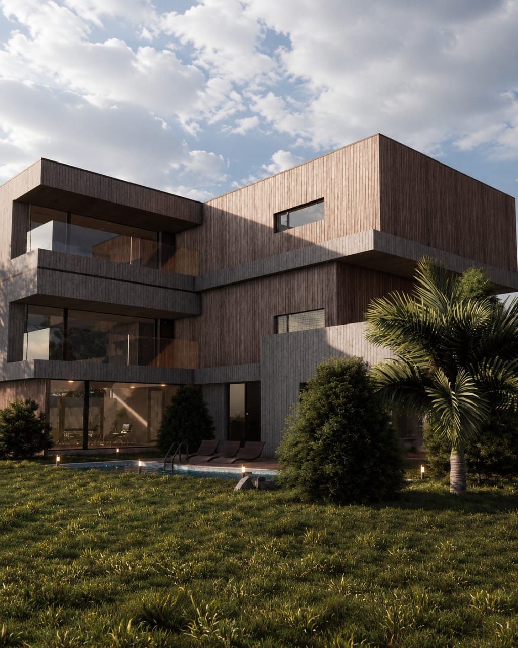 Villa contemporaine en bois