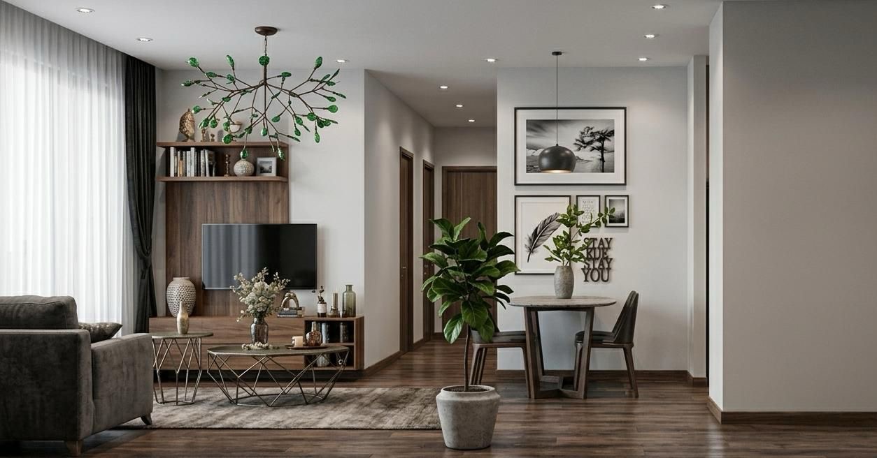 Pièce de vie d’appartement
